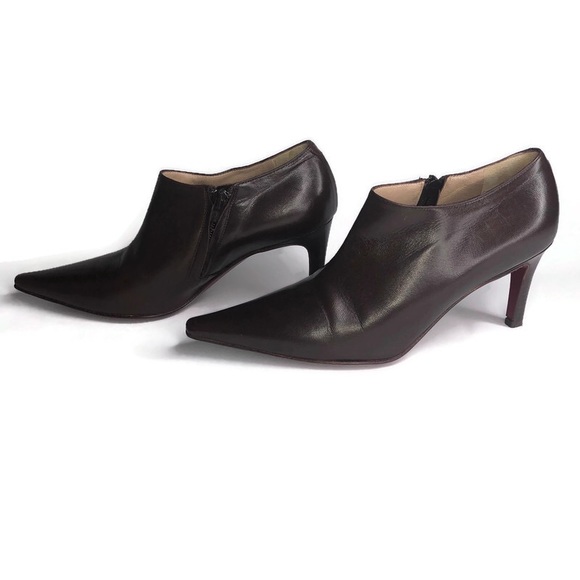 L’Autre Chose Brown Leather Booties 36.5 6.5 - Picture 2 of 13